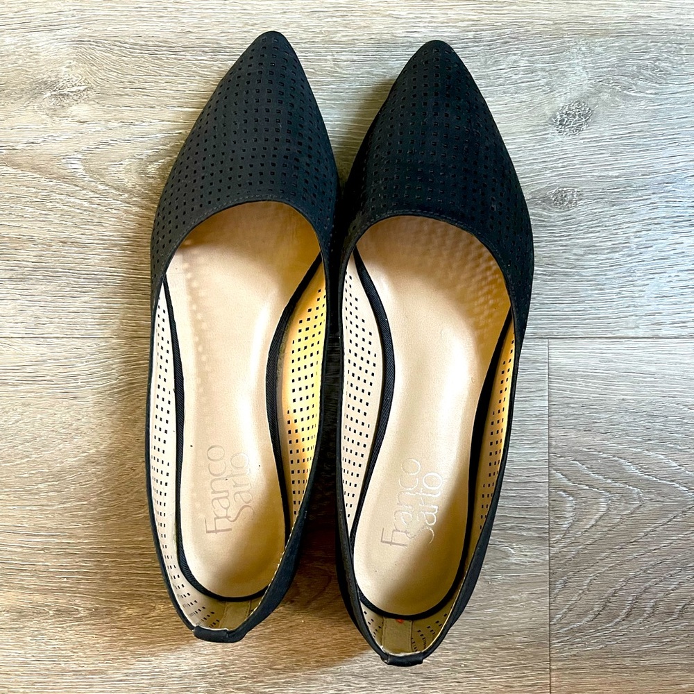 Franco Sarto black flats. Size 7.5.